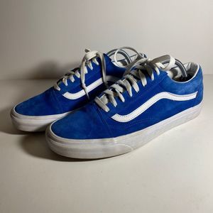 Super Nice Blue Suede Vans Oldskool Men’s Size 10 Women’s Size 11.5 Skater Shoes
